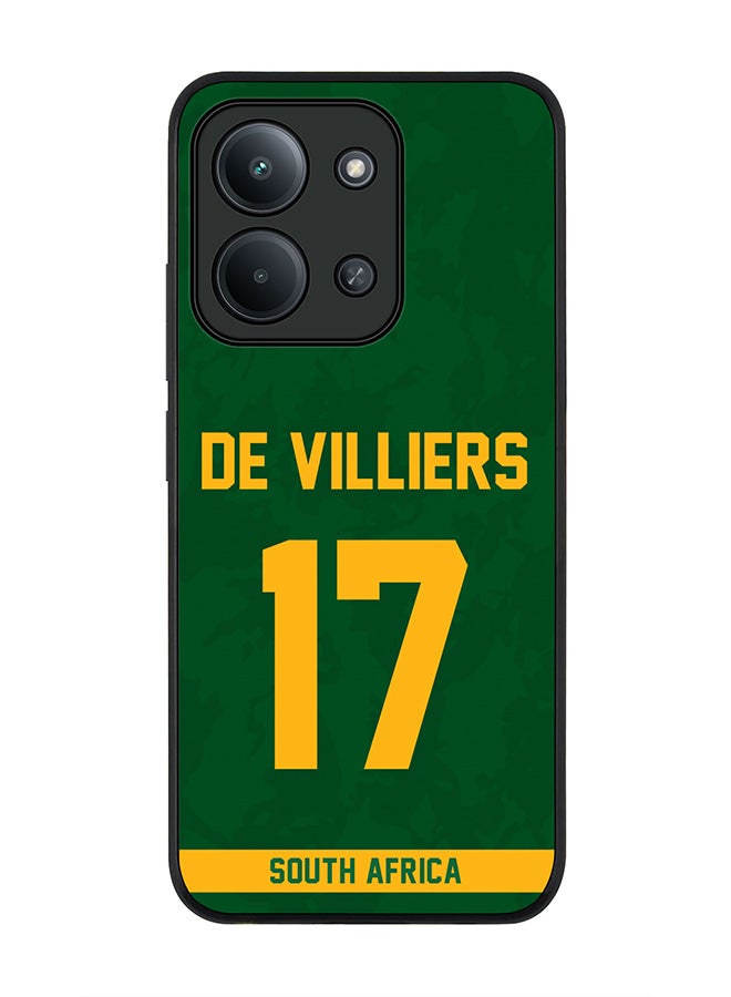 For Xiaomi Redmi 15C 4G Case,Slim fit Camera Protection, Shockproof Thin Phone cover  - South Africa AB de Villiers, Jersey No 17